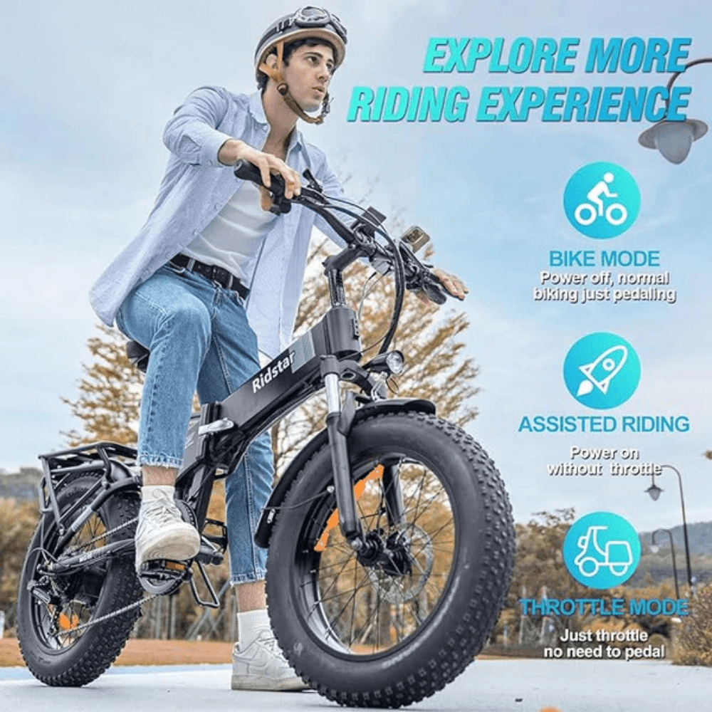 Ridstar H20Pro Folding Electric Bike 750W 31.9km/h