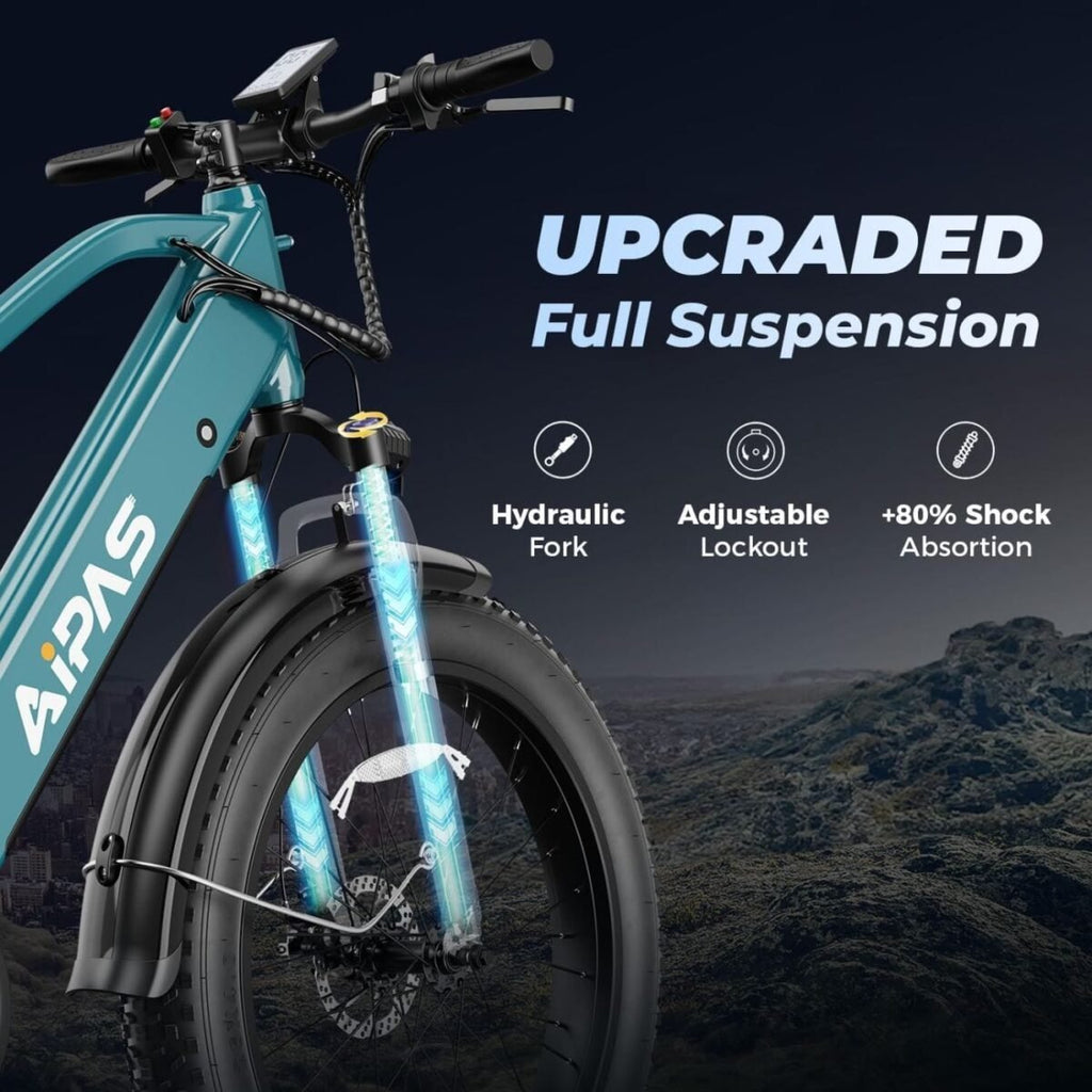 Aipas M2 Xterrain Electric Mountain Bike Matte Black 34kg