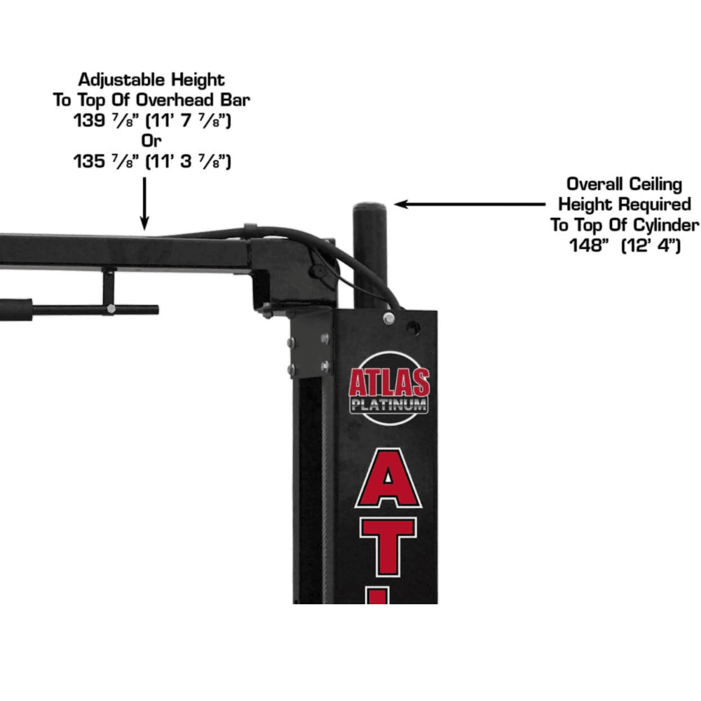 Atlas Platinum PVL-10 4535.9kg 2-Post Lift