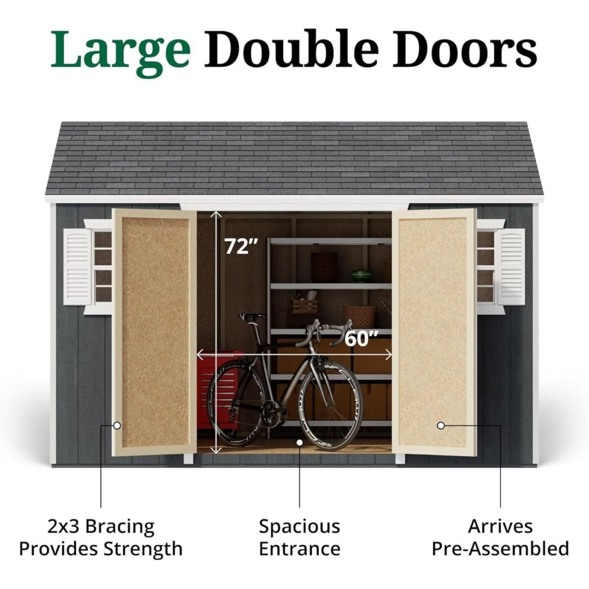 Little Cottage Co. Value Workshop Outdoor Storage Shed 3m x 3.7m