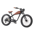 Revi Bikes Cheetah Fat Tire Electric Cruiser Bike 48V 750W