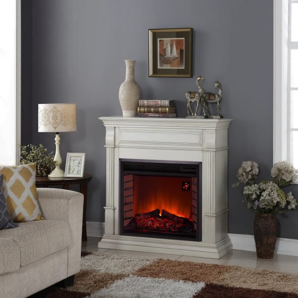 Duluth Forge EL1350-2-AW Electric Fireplace 4600 BTU