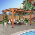 Beaumont Cedar Wood Pergola 4.3m x 3.7m