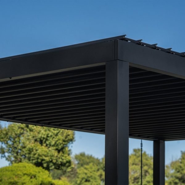 Somerville Pergola Barnwood Stain 4.3m x 3m