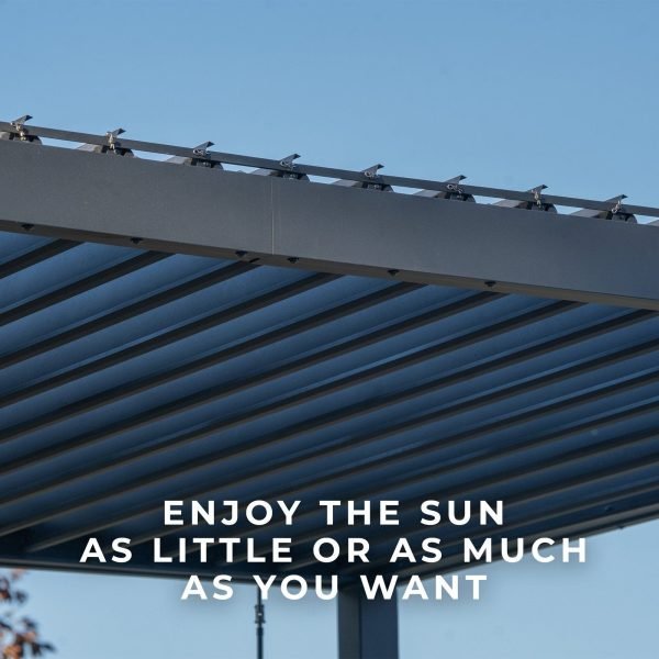 Somerville Pergola Barnwood Stain 4.3m x 3m