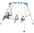 Heavy-Duty Outdoor Porch Swing Set 15437 2.9m