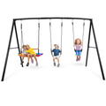 Klokick Metal Swing Set with 3 Swings 180.3cm