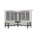 Backyard Discovery Ridgedale Steel Cabana Pergola 2.4m x 2.4m